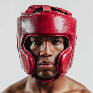 Casque de protection en cuir rembourré pour boxe, karaté, judo, réduction des chocs, protection contre les collisions, équipement d'entraînement - Product Image 1