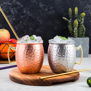 Ensemble de tasses à Moscow Mule en cuivre 100% personnalisées, incassables et élégantes - Product Image 4
