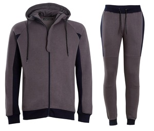 2025 Men's Winter Heavyweight Breathable <b>Tracksuit</b> Set Solid Print SweatSuit Drawstring Waistband Plus Size Running Sports - Product Image 6