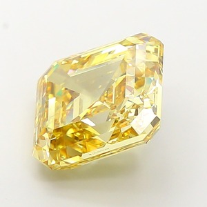 Diamant synthétique CVD de laboratoire en gros, 15,16 carats, taille Asscher, jaune fantaisie, VS2, coupe EX, pierre libre pour bijoux personnalisés - Product Image 3
