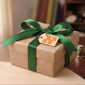 Ruban en satin vert de qualité supérieure de 12 mm pour l'artisanat et l'emballage de cadeaux - Product Image 1