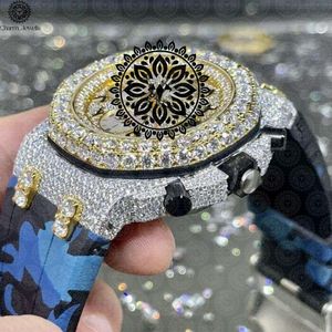 Charm Jewells Luxury Stainless Steel <b>Watch</b> 42mm Round Dial Sapphire Crystal Quartz Movement Chronograph Unisex Fashion Design - Product Image 2