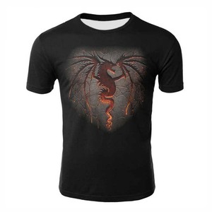 เสื้อยืดคอกลมผู้ชายคุณภาพสูงขายส่ง แบบเรียบ พิมพ์ลายดิจิตอลตามสั่ง โลโก้ด้านหน้า ทรงปกติ ผ้าโพลีเอสเตอร์/คอตตอน แห้งเร็ว - Product Image 4