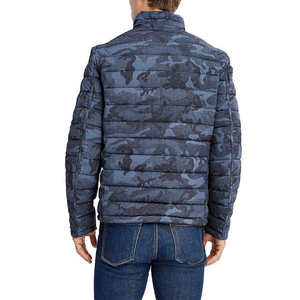 Wholesale Men's Camouflage Puffer <b>Jacket</b> Blue <b>Camo</b> Print Quilted Padded Winter Coat Lightweight Thermal Casual Mens Outerwear - Product Image 3