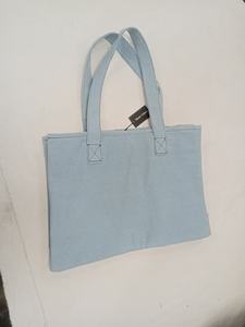 Nouveau sac fourre-tout en toile de boutique, écologique, en coton brodé, avec fermeture éclair, sac à bandoulière minimaliste pastel, sacs fourre-tout avec logo personnalisé - Product Image 4