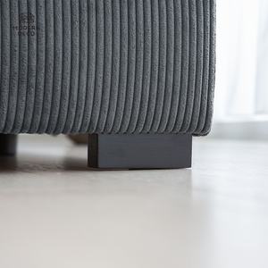 Sofa sudut korduroi mewah, Set Sofa Modular mudah dirakit 1P + - Product Image 6