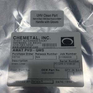 AMAT 0020-23396 SHIELD, LOWER, SST 8 101% HI-COND - Equipo y piezas de semiconductores de confianza de la marca global Legacy - Product Image 4