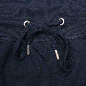 Pantalon de survêtement en velours côtelé bleu marine pour homme avec bande latérale, taille élastique et cordon de serrage, décontracté, mi-lourd, pour l'automne - Product Image 5