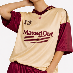Conjunto de Jersey de Fútbol Americano de Malla de Poliéster de Primera Calidad, Unisex, Talla Grande, con Pantalones Cortos de Satén, Logotipo Personalizado, Ropa de Equipo, Servicio OEM - Product Image 6