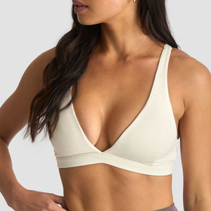 Vêtements de sport Body Fit pour femmes, soutien-gorge de yoga à dos croisé et décolleté profond avec coussinets amovibles, nouvelle mode, couleur unie, tenue de fitness pour femmes - Product Image 6