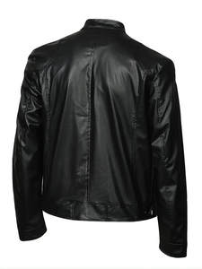 Veste en cuir pour homme sur mesure, veste de motard en cuir véritable, vente en gros, veste de moto vintage avec logo personnalisé, OEM FactoryPro - Product Image 6