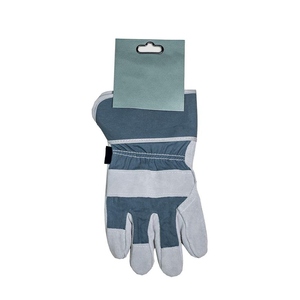 Industrial Safety Personal Protective CE Certified 11 oz Thickness <b>Powder</b>-Free Abrasion Resistant Cowhide Split Leather Gloves - Product Image 2