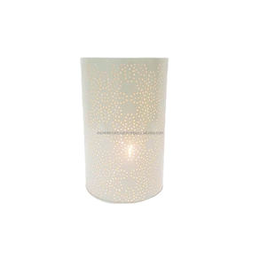 Golden Metal Hollow <b>Mini</b> Candle Lantern Candle Holder with Glass for Table Home Decor Artwork - Product Image 2