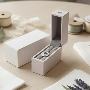 Caja de Joyería Pequeña de Cartón Kraft Rosa al por Mayor |   Caja de Regalo Ecológica de Papel para Collares, Anillos y Embalaje Elegante y Económico - Product Image 1