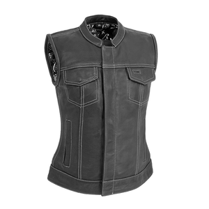 Chaleco de Motociclista para Mujer, Estilo Biker, Elegante, Duradero, Cómodo, Ligero, 1 Pieza - Product Image 2