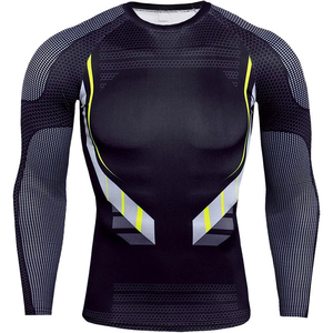 Camiseta de Compresión Raglán con Diseño Gráfico Personalizado para Hombre, Secado Rápido, Alta Elasticidad, para Correr, MMA, Jiu Jitsu, BJJ, Deportes - Product Image 6