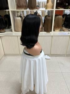 Pelucas sin pegamento de cabello humano virgen chino al por mayor, pre-arrancadas, transparentes HD para pelucas de encaje frontal Bob Wave - Product Image 5