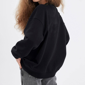 Sudadera Moderna para Mujer, Forro Polar Suave, Manga Larga, Cuello Redondo, Cálida, Cómoda, Informal, Ropa de Invierno - Product Image 2