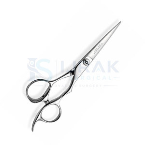 Tijeras Rectas de Acero Inoxidable de 4.5 Pulgadas, Tijeras Profesionales de Belleza para Barbería, para Cortar Barba, Nariz y Cabello - Product Image 4