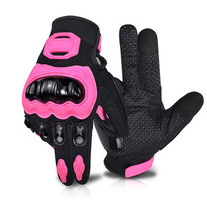 Gants de moto en cuir durable, équipement de protection pour la conduite sportive, respirants et antidérapants - Product Image 1