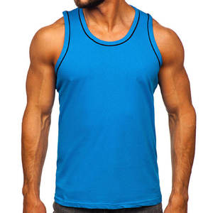 Oem Custom logo High Quality 230gsm <b>Men's</b> Streetwear Breathable Oversized Blank Running Gym Sports <b>Cropped</b> <b>Men's</b> Vest tank <b>Top</b> - Product Image 5