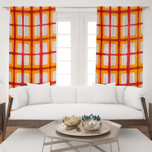 Cortinas de Algodón Indio con Estampado Floral Hecho a Mano, Paneles de Cortina Hechos a Mano para Decoración del Hogar y Hoteles - Product Image 1