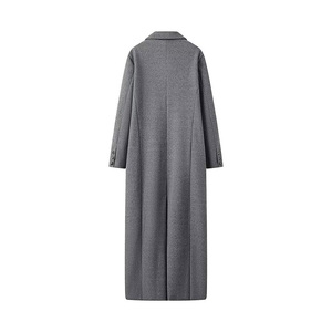 Plus Size Women's Long Wool Coat Full Sleeve Turn-down Collar Solid Color Winter Outerwear Minimalist Style - Product Image 2
