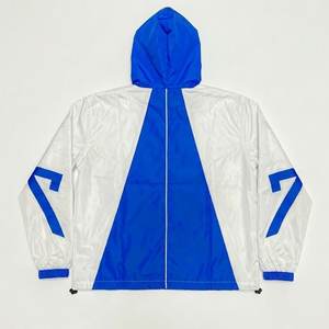 New Wholesales Custom Printed Logo Blue White Men's Nylon <b>Wind</b> <b>Breaker</b> Trousers Sets For Summer Wear Men Sets Highstreet Jackets - Product Image 3