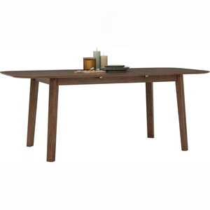 Mesa de comedor rectangular grande de madera de caucho maciza de alta calidad, lista para enviar, con capacidad para 6-8 personas, de Malasia. - Product Image 6
