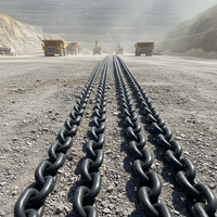 Chaîne de levage en acier allié G80 sur mesure OEM, maillons courts soudés pour applications de construction, d'exploitation minière et maritimes