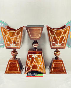 Quemador Bakhoor con incrustaciones de perlas de madera de lujo, decoración del hogar, Mubkhar árabe quemador de incienso, difusor de aromaterapia, FWE de madera - Product Image 4