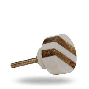 Resin Wood Eco-Friendly Decoupage Cabinet <b>Knobs</b> & Pull Handles for Kitchen Use - Product Image 3