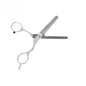 Tijeras Profesionales Duraderas para Adelgazar el Cabello, Acero Inoxidable, 30 Dientes, para Diestros, Mango Largo de Goma, Punta Afilada, Uso en Salón - Product Image 5
