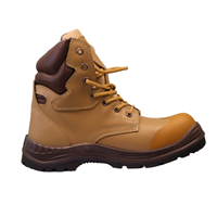 AOXIANG Bottes de sécurité industrielles en cuir respirant à embout d'acier pour l'hiver/le printemps et l'été/l'automne – Vente chaude