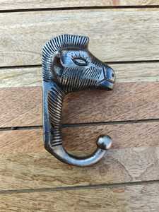 Decorative Zebra Head Wall <b>Hook</b> Cast Metal Animal <b>Single</b> <b>Coat</b> <b>Hook</b> for Home Hotel Wall Decor Hanger Hardware - Product Image 5