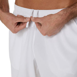 Short d'entraînement tissé blanc pour homme, personnalisé OEM, à séchage rapide, pour le tennis, le sport, la gym, le basketball, avec doublure de compression - Product Image 6