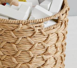 Set of 2 Twisted Woven <b>Water</b> <b>Hyacinth</b> <b>Baskets</b> Handmade Storage <b>Basket</b> Wholesale eco-friendly Made in Vietnam - Product Image 6