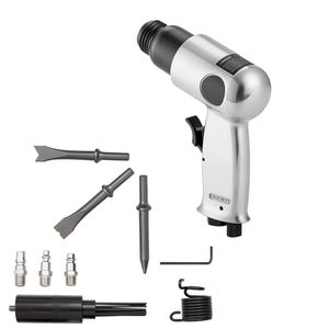 Martello Pneumatico Leggero e Compatto 4500BPM con 4 Scalpelli per Rimozione Ruggine e Scalpello a Ago per Foratura - Product Image 1