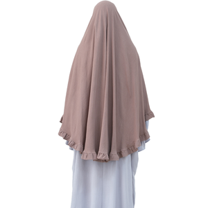 Manufacturer Well Made 13 Colors Islamic French Long Khimar Hijab Polyester for Prayer Ramadan - Product Image 3