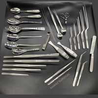 PENJUALAN BESAR Set Alat Penyajian Profesional dari Baja Tahan Karat untuk Koki |   Perlengkapan Penjepit, Sendok, Spatula & Gunting Dapur |   Peralatan Dapur