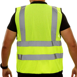 Chaleco de Seguridad Reflectante de Clase 1 con Certificación ANSI, LED Intermitente, Personalizable, Material de Poliéster Fluorescente, Impermeable, Logotipo de Alta Calidad - Product Image 2