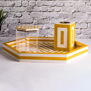 Bandeja con incrustaciones de hueso y mopa, caja de incensario con quemador, juego de bhajoor mubkharara para el hogar y restaurante, calidad superior, hecho a mano - Product Image 5