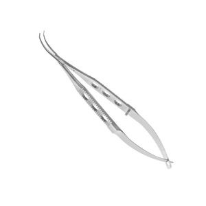 Pinces chirurgicales ophtalmiques microscopiques droites avec porte-aiguille à ressort toutes qualités, actionnement manuel - Product Image 5