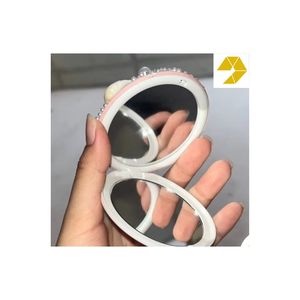 Miroir de poche vintage artisanal durable en forme de coquillage, incrusté de coquillages vietnamiens de qualité supérieure, idéal pour le maquillage et les cadeaux de voyage pour la vente au détail - Product Image 1