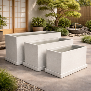 Macetas Rectangulares de Fibra de Vidrio Ligeras y de Lujo, Macetas de Jardín de Alta Calidad para Decoración de Interiores/Exteriores - Product Image 6