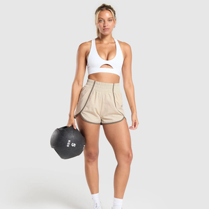 Shorts Deportivos Casuales de Verano al Por Mayor, Shorts con Logotipo Personalizado, Shorts de Color Sólido para Mujer, Shorts Sexys con Estampado - Product Image 5