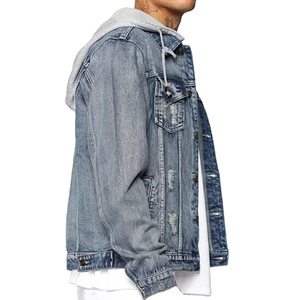 Chaquetas de Mezclilla Formales Personalizadas al por Mayor para Hombre, Lavado Ácido, Cierre de Botones, Color Sólido, Estilo Vintage, 100% Algodón, Corte Regular - Product Image 6