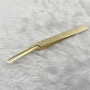 Pinzas para Cejas de Acero Inoxidable NEW-VERTIS, Pinzas de Punta Inclinada para Volumen con Puntas Antideslizantes - Product Image 3