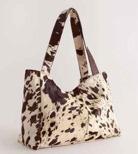 Sac fourre-tout de luxe en cuir véritable avec broderie et fermeture éclair unie, sac à main tendance pour femme LHTB-0019 - Product Image 1