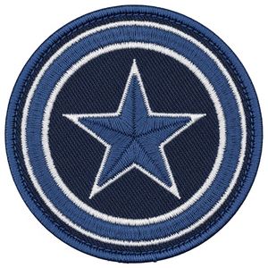 Parche Bordado Redondo Personalizado Azul Marino con Estrella y Cuadrado Masónicos, Insignia Masónica, Aplique Hecho a Mano para Uniforme - Product Image 3